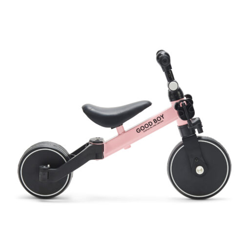 Ontdek de veelzijdige Generation 3 in 1 loopfiets in het mooie roze. Ideaal voor kinderen om veilig fietsen te leren en avonturen te beleven!