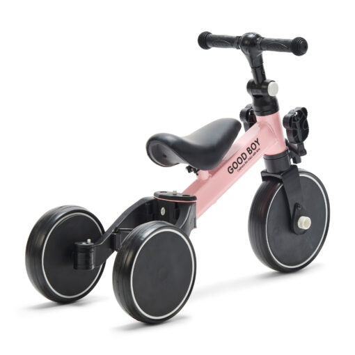 Ontdek de veelzijdige Generation 3 in 1 loopfiets in het mooie roze. Ideaal voor kinderen om veilig fietsen te leren en avonturen te beleven!