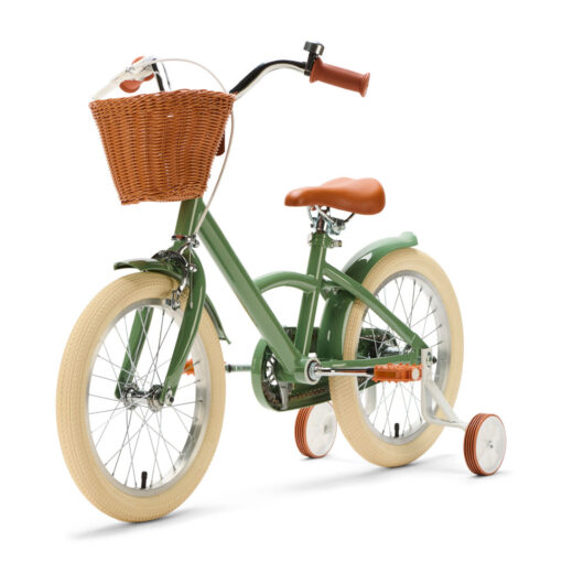 De Generation Classic 16 inch Groen - Kinderfiets, biedt stijl, veiligheid, en comfort voor kinderen van 4-6 jaar. Inclusief zijwieltjes en eenvoudige montage. Bestel vandaag nog!
