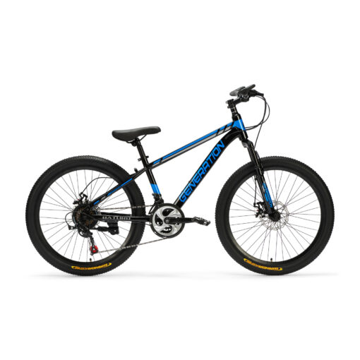 Ontdek de Generation Baturo Mountainbike 24 inch – Blauw. Stoer, veilig en perfect voor kinderen van 7-10 jaar. Ideaal voor avontuurlijke ritten op elk terrein. Bestel nu!