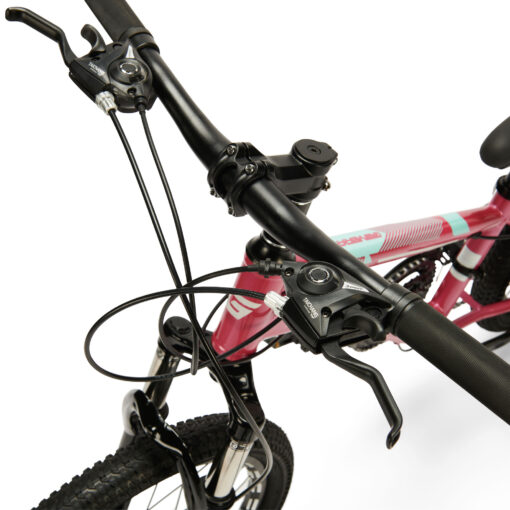 Ontdek de Generation M-760 mountainbike 20 inch - Roze een stoere en veilige keuze voor kinderen van 6 tot 8 jaar. Met 21 versnellingen en schijfremmen!
