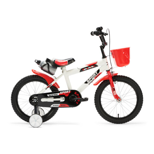 Bekijk nu de Generation Sport 16 inch – Rood – Kinderfiets is de ideale keuze voor de kleintjes! Met leuke extra's voor veel fietsplezier.