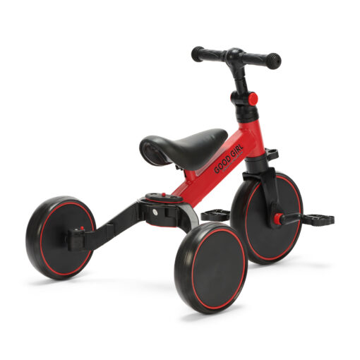 Ontdek de veelzijdige Generation 3 in 1 loopfiets in het levendige rood. Ideaal voor kinderen om veilig fietsen te leren en avonturen te beleven!