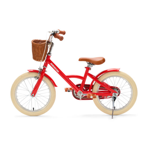 De Generation Classic 16 inch Rood - Kinderfiets, biedt stijl, veiligheid, en comfort voor kinderen van 4-6 jaar. Inclusief zijwieltjes en eenvoudige montage. Bestel vandaag nog!