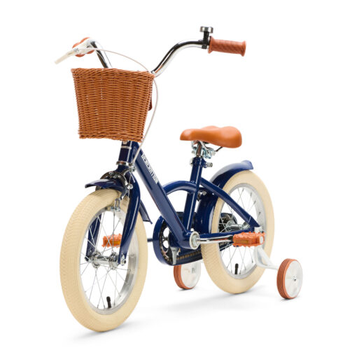 De Generation Classic 14 inch Blauw - Kinderfiets, biedt stijl, veiligheid, en comfort voor kinderen van 3-5 jaar. Inclusief zijwieltjes en eenvoudige montage. Bestel vandaag nog!