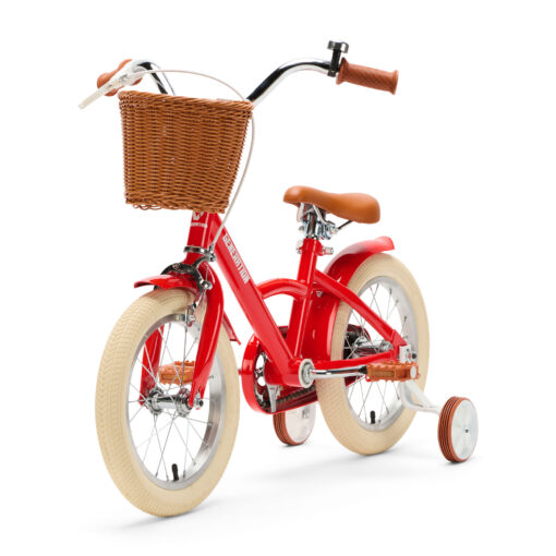 De Generation Classic 14 inch Rood - Kinderfiets, biedt stijl, veiligheid, en comfort voor kinderen van 3-5 jaar. Inclusief zijwieltjes en eenvoudige montage. Bestel vandaag nog!