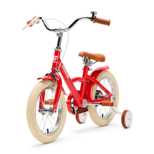 De Generation Classico 14 inch Rood - Kinderfiets, biedt stijl, veiligheid, en comfort voor kinderen van 3-5 jaar. Inclusief zijwieltjes en eenvoudige montage. Bestel vandaag nog!