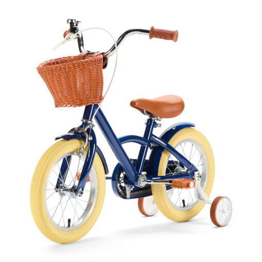 De Generation Classic 14 inch Blauw - Kinderfiets, biedt stijl, veiligheid, en comfort voor kinderen van 3-5 jaar. Inclusief zijwieltjes en eenvoudige montage. Bestel vandaag nog!