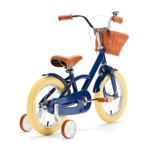 De Generation Classic 14 inch Blauw - Kinderfiets, biedt stijl, veiligheid, en comfort voor kinderen van 3-5 jaar. Inclusief zijwieltjes en eenvoudige montage. Bestel vandaag nog!