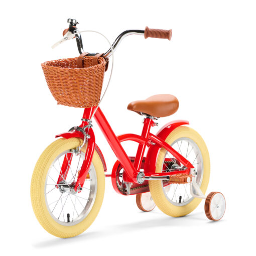 De Generation Classic 14 inch Rood - Kinderfiets, biedt stijl, veiligheid, en comfort voor kinderen van 3-5 jaar. Inclusief zijwieltjes en eenvoudige montage. Bestel vandaag nog!