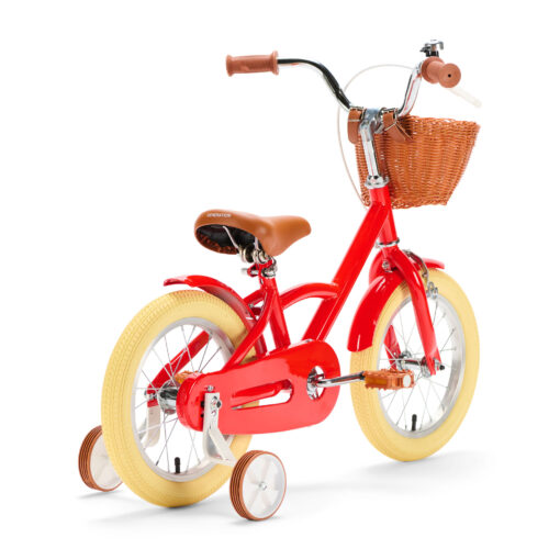 De Generation Classic 14 inch Rood - Kinderfiets, biedt stijl, veiligheid, en comfort voor kinderen van 3-5 jaar. Inclusief zijwieltjes en eenvoudige montage. Bestel vandaag nog!