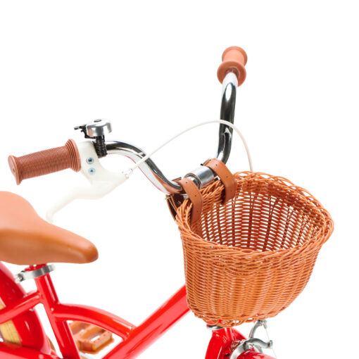 De Generation Classic 14 inch Rood - Kinderfiets, biedt stijl, veiligheid, en comfort voor kinderen van 3-5 jaar. Inclusief zijwieltjes en eenvoudige montage. Bestel vandaag nog!