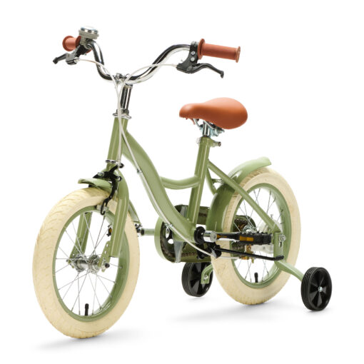 Op de groene Generation Blanco kinderfiets 14 inch trekt jouw kind zeker de aandacht! Deze stoere fiets, geschikt voor kinderen van 3 tot 5 jaar, wordt met zijwieltjes geleverd en is daarom ook perfect geschikt voor kinderen die nog wat ondersteuning kunnen gebruiken.