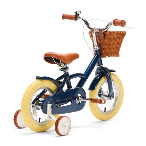 De Generation Classic 12 inch Blauw - Kinderfiets, biedt stijl, veiligheid, en comfort voor kinderen van 2-4 jaar. Inclusief zijwieltjes en eenvoudige montage. Bestel vandaag nog!