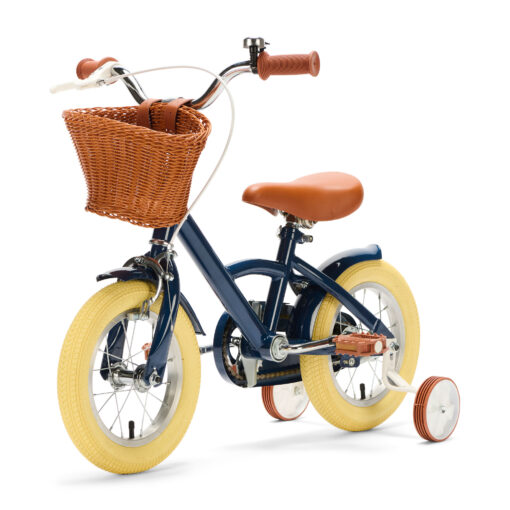 De Generation Classic 12 inch Blauw - Kinderfiets, biedt stijl, veiligheid, en comfort voor kinderen van 2-4 jaar. Inclusief zijwieltjes en eenvoudige montage. Bestel vandaag nog!