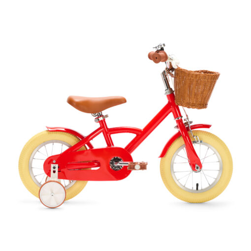 De Generation Classic 12 inch Rood - Kinderfiets, biedt stijl, veiligheid, en comfort voor kinderen van 2-4 jaar. Inclusief zijwieltjes en eenvoudige montage. Bestel vandaag nog!