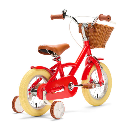 De Generation Classic 12 inch Rood - Kinderfiets, biedt stijl, veiligheid, en comfort voor kinderen van 2-4 jaar. Inclusief zijwieltjes en eenvoudige montage. Bestel vandaag nog!