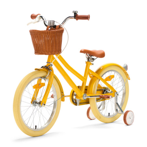 Ontdek de Generation Hip 18 inch Gele Kinderfiets: een perfecte mix van stijl, veiligheid en comfort voor kinderen van 5-7 jaar. Laat je kleintje genieten van avontuurlijke ritten!