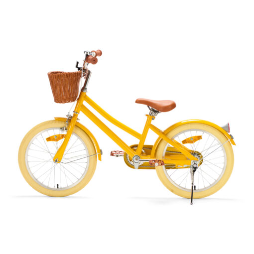 Ontdek de Generation Hip 18 inch Gele Kinderfiets: een perfecte mix van stijl, veiligheid en comfort voor kinderen van 5-7 jaar. Laat je kleintje genieten van avontuurlijke ritten!