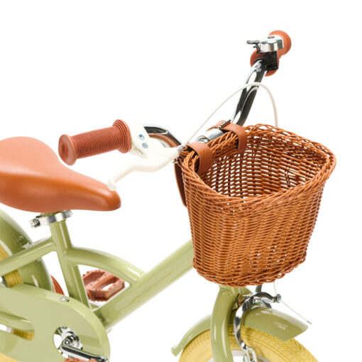 De Generation Classic 12 inch Olijfgroen - Kinderfiets, biedt stijl, veiligheid, en comfort voor kinderen van 2-4 jaar. Inclusief zijwieltjes en eenvoudige montage. Bestel vandaag nog!