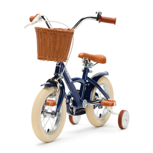 De Generation Classic 12 inch Blauw - Kinderfiets, biedt stijl, veiligheid, en comfort voor kinderen van 2-4 jaar. Inclusief zijwieltjes en eenvoudige montage. Bestel vandaag nog!