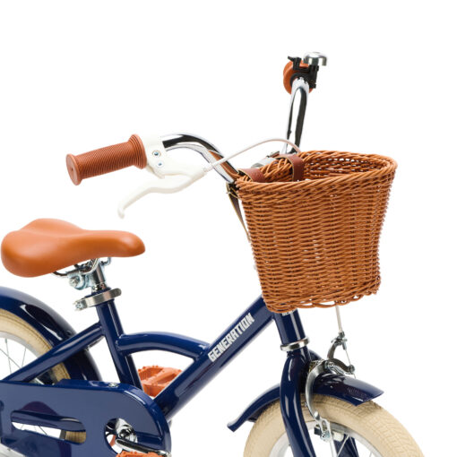 De Generation Classic 12 inch Blauw - Kinderfiets, biedt stijl, veiligheid, en comfort voor kinderen van 2-4 jaar. Inclusief zijwieltjes en eenvoudige montage. Bestel vandaag nog!