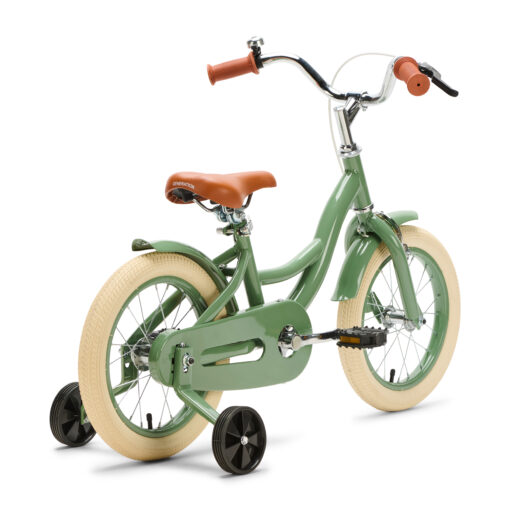 Op de groene Generation Blanco kinderfiets 14 inch trekt jouw kind zeker de aandacht! Deze stoere fiets, geschikt voor kinderen van 3 tot 5 jaar, wordt met zijwieltjes geleverd en is daarom ook perfect geschikt voor kinderen die nog wat ondersteuning kunnen gebruiken.