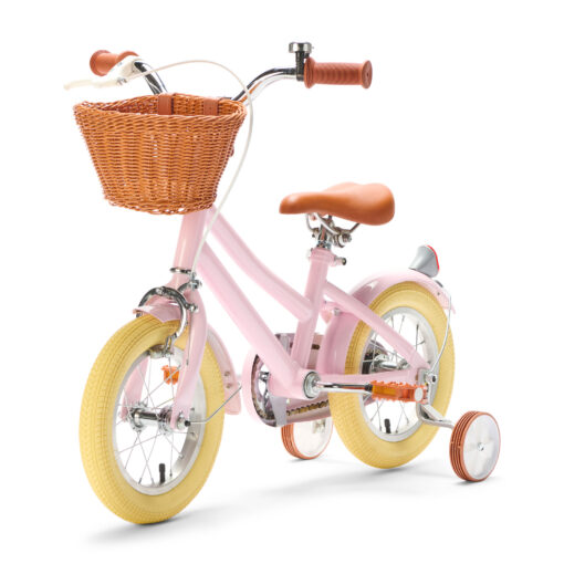 Coole Roze kinderfiets 12 inch: stijlvol, veilig, comfortabel, inclusief zijwieltjes! Een perfecte mix van stijl, veiligheid en comfort voor kinderen van 2 - 4 jaar. Laat je kleintje genieten van avontuurlijke ritten!