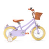 Coole Lila kinderfiets 12 inch: stijlvol, veilig, comfortabel, inclusief zijwieltjes! Een perfecte mix van stijl, veiligheid en comfort voor kinderen van 2 - 4 jaar. Laat je kleintje genieten van avontuurlijke ritten!