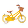 Coole gele kinderfiets 12 inch: stijlvol, veilig, comfortabel, inclusief zijwieltjes! Een perfecte mix van stijl, veiligheid en comfort voor kinderen van 2 - 4 jaar. Laat je kleintje genieten van avontuurlijke ritten!