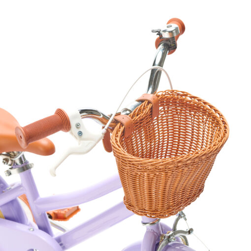 Coole Lila kinderfiets 12 inch: stijlvol, veilig, comfortabel, inclusief zijwieltjes! Een perfecte mix van stijl, veiligheid en comfort voor kinderen van 2 - 4 jaar. Laat je kleintje genieten van avontuurlijke ritten!