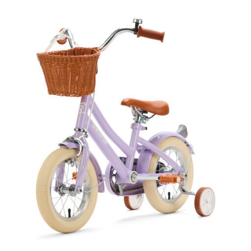 Coole Lila kinderfiets 12 inch: stijlvol, veilig, comfortabel, inclusief zijwieltjes! Een perfecte mix van stijl, veiligheid en comfort voor kinderen van 2 - 4 jaar. Laat je kleintje genieten van avontuurlijke ritten!