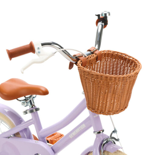 Coole Lila kinderfiets 12 inch: stijlvol, veilig, comfortabel, inclusief zijwieltjes! Een perfecte mix van stijl, veiligheid en comfort voor kinderen van 2 - 4 jaar. Laat je kleintje genieten van avontuurlijke ritten!