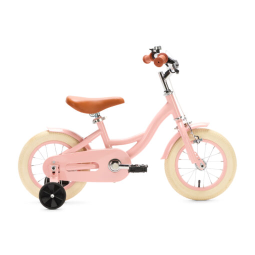 De Generation Blanco 12 Inch Roze is een charmante kinderfiets voor kinderen van 2-4 jaar. Met een stevig frame, verstelbaar zadel en stuur, en een vrolijk ontwerp.