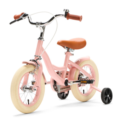 De Generation Blanco 12 Inch Roze is een charmante kinderfiets voor kinderen van 2-4 jaar. Met een stevig frame, verstelbaar zadel en stuur, en een vrolijk ontwerp.