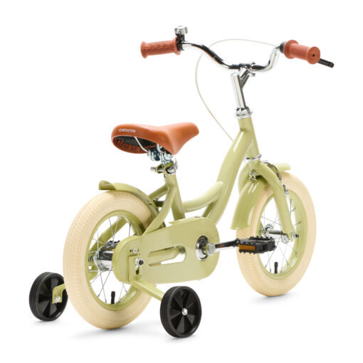 De Generation Blanco 12 Inch Olijfgroen is een stoere kinderfiets voor kinderen van 2-4 jaar. Met een stevig frame, verstelbaar zadel en stuur, en een robuust ontwerp.