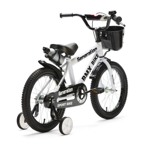 De Generation BMX 16 inch Wit – Kinderfiets is ideaal voor kinderen van 4-6 jaar. Met een stevig frame, veilige remmen en coole accessoires biedt deze fiets zowel plezier als veiligheid.