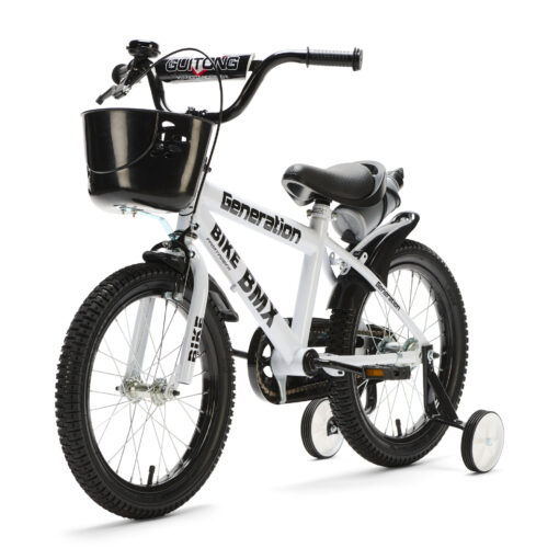 De Generation BMX 16 inch Wit – Kinderfiets is ideaal voor kinderen van 4-6 jaar. Met een stevig frame, veilige remmen en coole accessoires biedt deze fiets zowel plezier als veiligheid.