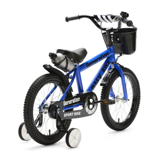 De Generation BMX 16 inch Blauw – Kinderfiets is ideaal voor kinderen van 4-6 jaar. Met een stevig frame, veilige remmen en coole accessoires biedt deze fiets zowel plezier als veiligheid.