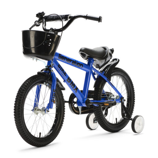 De Generation BMX 16 inch Blauw – Kinderfiets is ideaal voor kinderen van 4-6 jaar. Met een stevig frame, veilige remmen en coole accessoires biedt deze fiets zowel plezier als veiligheid.