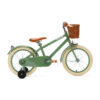 De Generation Retro 16 inch Groen – Kinderfiets met mandje is perfect voor 4-6 jarigen, met stijlvol design, veilige remmen, en comfort. Inclusief zijwieltjes, ideaal voor een veilige en plezierige fietservaring.