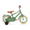 De Generation Retro 12 inch Groen – Kinderfiets is perfect voor 2-4 jarigen, met stijlvol design, veilige remmen, en comfort. Inclusief zijwieltjes, ideaal voor een veilige en plezierige fietservaring.