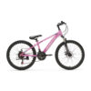 Ontdek de roze Generation M-760 Mountainbike 24 inch voor kinderen van 7-10 jaar. Met stoer design, 21 versnellingen en schijfremmen voor optimale veiligheid en plezier!