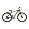 Generation mountainbike 26 inch Groen/Zwart voor jongens van 10 - 14 jaar. Met schijfremmen, geveerde voorvork en 21 versnellingen. Stevig, veilig en stoer.