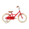 De Generation Classic 18 Inch Rood is een stoere kinderfiets voor kinderen van 5 tot 8 jaar. Met zijwieltjes, een stevig stalen frame en bruine accenten is deze fiets zowel praktisch als stijlvol. Voorzien van een achteruittraprem én handrem, reflectoren en een gesloten kettingkast voor veilig en comfortabel fietsen.