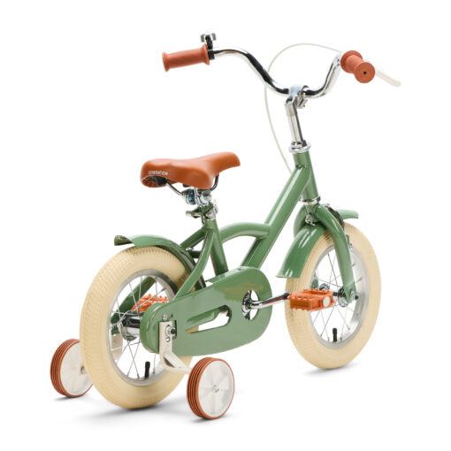 De Generation Classic 12 inch Groen – Kinderfiets is een stevige en stijlvolle eerste fiets voor kinderen van 2 tot 4 jaar. Met zijwieltjes en een bel combineert deze klassieke kinderfiets veiligheid en comfort met een vrolijke uitstraling.