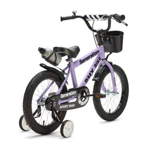 De Generation BMX 16 inch Lila – Kinderfiets is ideaal voor kinderen van 4 - 6 jaar. Met een stevig frame, veilige remmen en coole accessoires biedt deze fiets zowel plezier als veiligheid.