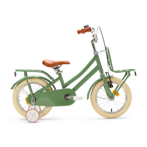 De Generation Urban Junior 14 inch Groen – Kinderfiets is een veilige en vrolijke fiets voor kinderen van 3 tot 5 jaar. Met zijwieltjes, dubbele remmen en handige dragers is dit de ideale fiets voor de eerste kilometers.