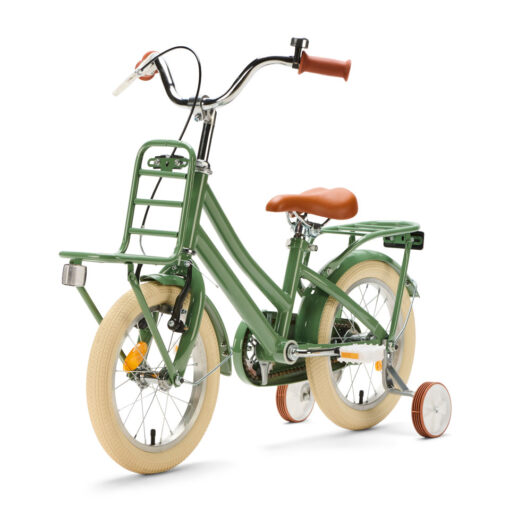 De Generation Urban Junior 14 inch Groen – Kinderfiets is een veilige en vrolijke fiets voor kinderen van 3 tot 5 jaar. Met zijwieltjes, dubbele remmen en handige dragers is dit de ideale fiets voor de eerste kilometers.