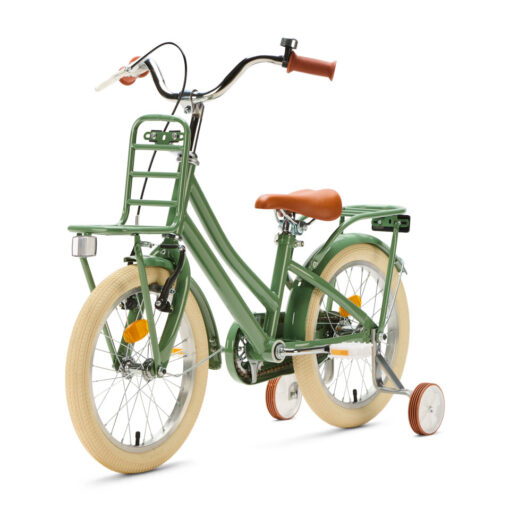 De Generation Urban Junior 16 inch Groen – Kinderfiets is een veilige en vrolijke fiets voor kinderen van 4 tot 6 jaar. Met zijwieltjes, dubbele remmen en handige dragers is dit de ideale fiets voor de eerste kilometers.